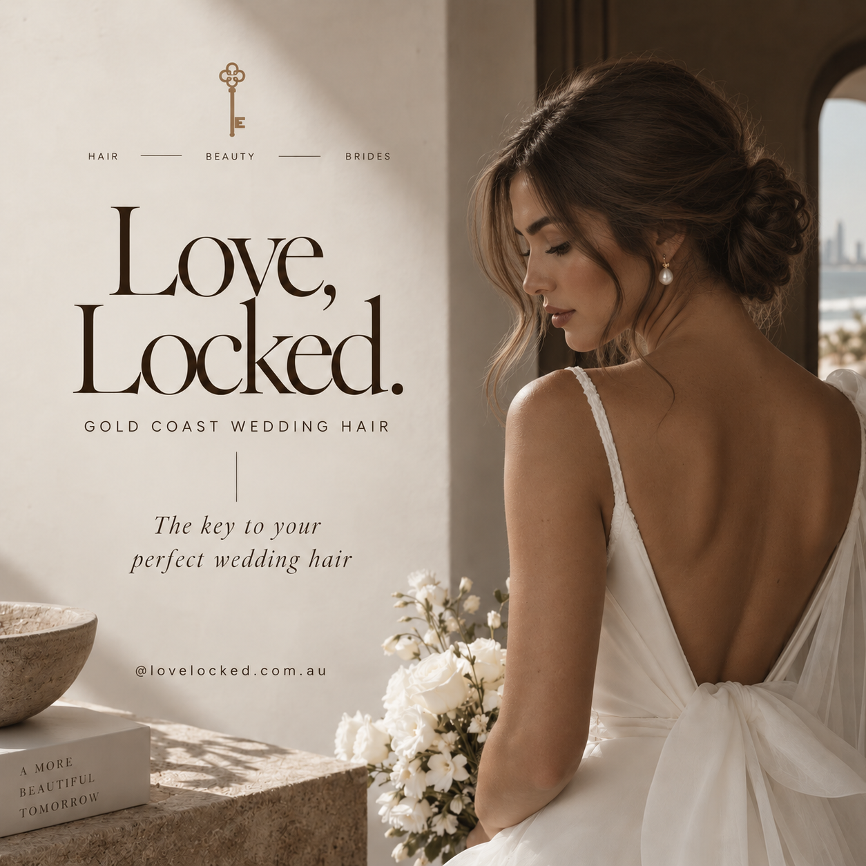 Love Locked Gold Coast wedding hair editorial