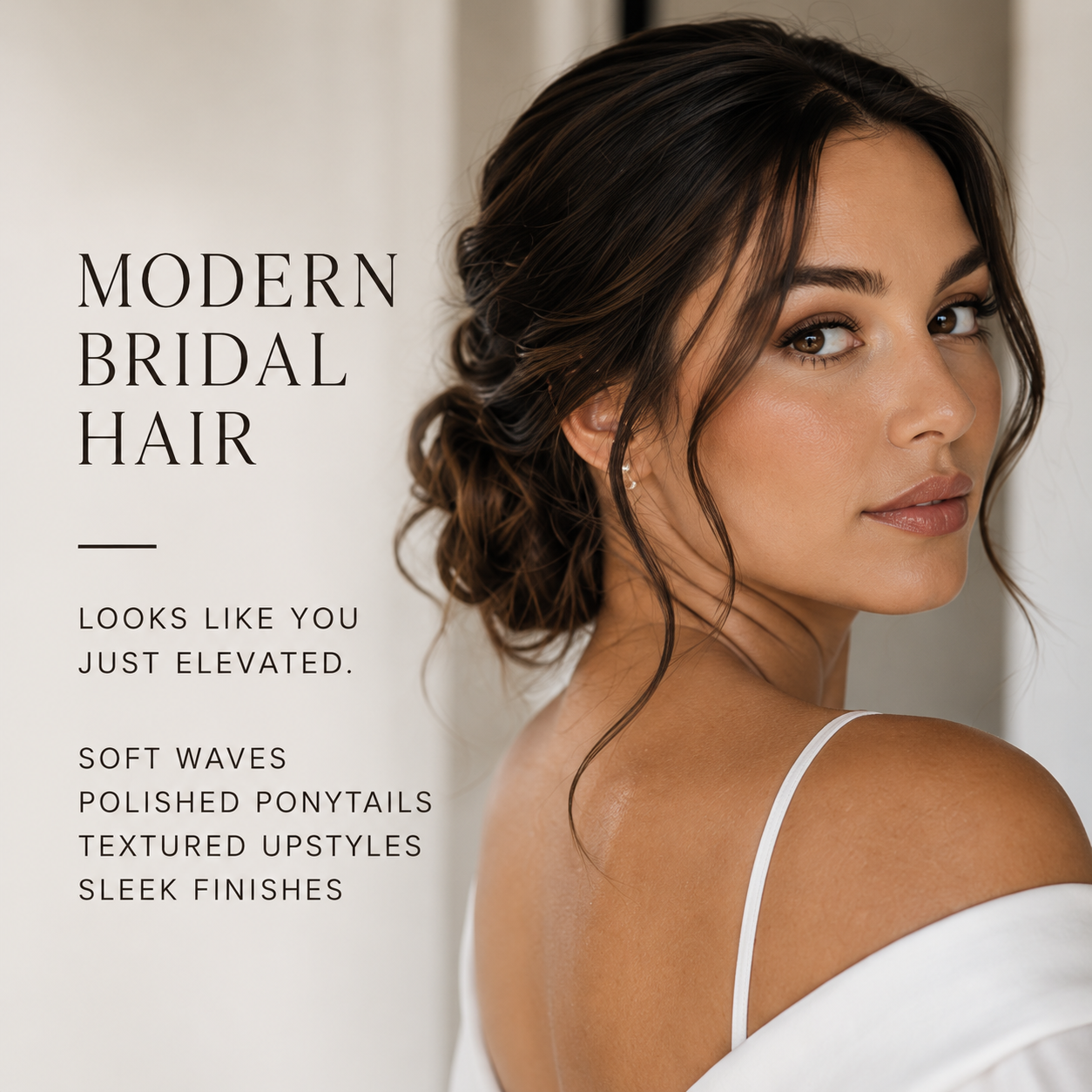 Modern bridal hair inspiration