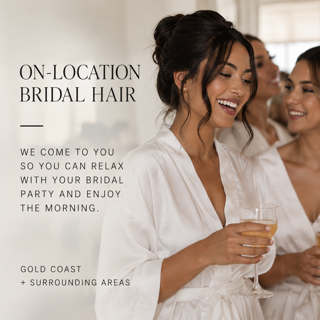 On-location bridal hair